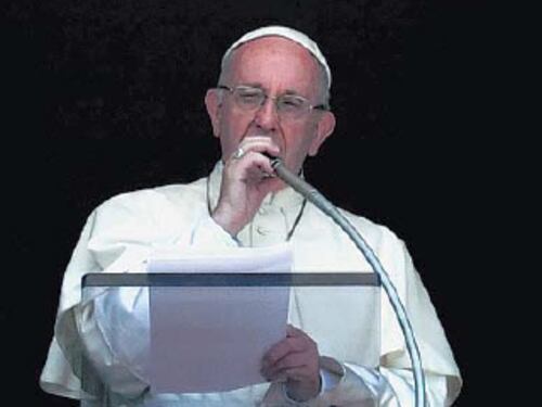 Il Papa vuole accogliere la nostra rovina