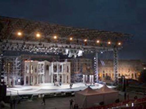 Il palco di "Divo Nerone" smontato entro fine ottobre