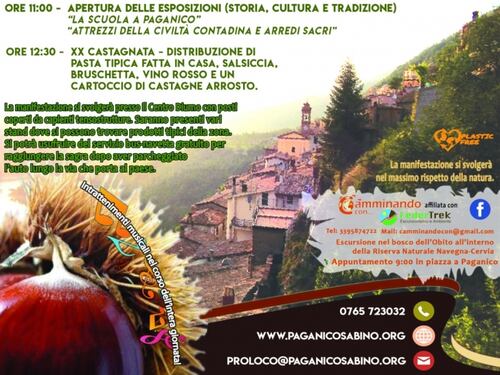A Paganico Sabino la tradizionale “Castagnata” è plastic free – 3 novembre