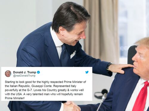 Trump tifa Conte: spero che resti premier