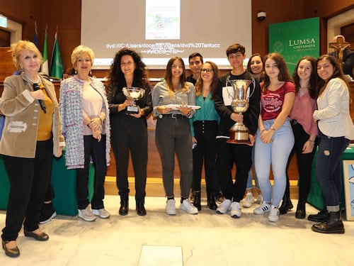 I ragazzi del liceo Pertini di Ladispoli premiati alla Lumsa di Roma
