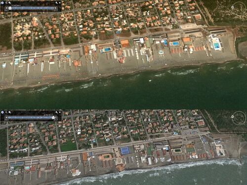 L'erosione divora Fregene, ecco cosa resta della spiaggia
