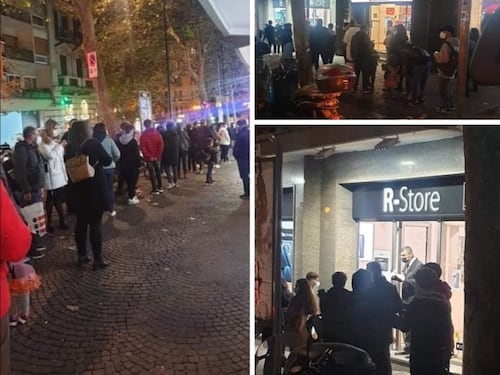 A Napoli file per l'iPhone 12, Gianluigi Nuzzi esplode: non cambieremo mai