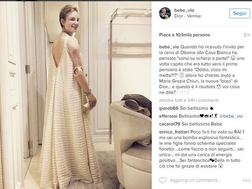 L'abito di Dior per Bebe Vio alla Casa Bianca