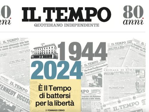 Il Tempo, 80 anni in prima linea: l'inserto speciale di 64 pagine in edicola mercoledì 23 ottobre