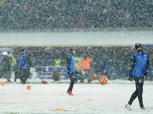 Troppa neve a Bergamo, rinviata Atalanta-Villarreal di Champions League