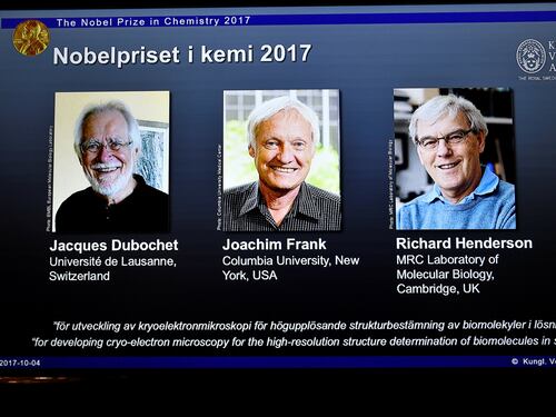 Il Nobel della Chimica ai padri della microscopia crioelettronica Dubochet, Frank e Henderson