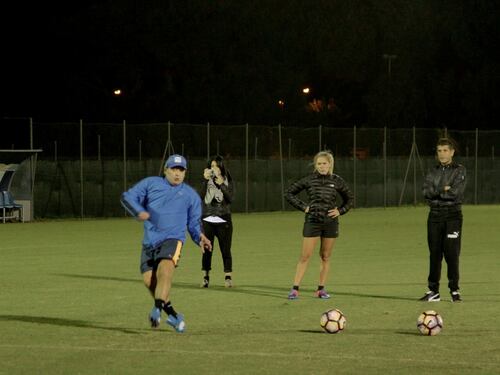 Maradona si allena a Formello