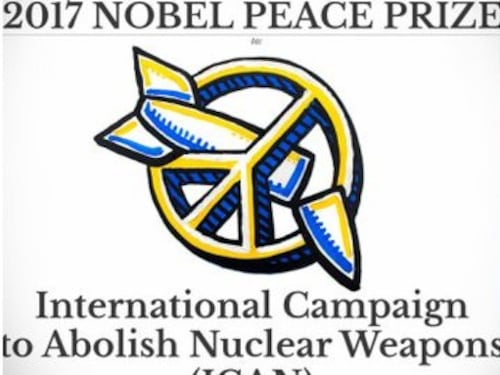 Premio Nobel per la pace all'organizzazione per il bando delle armi nucleari