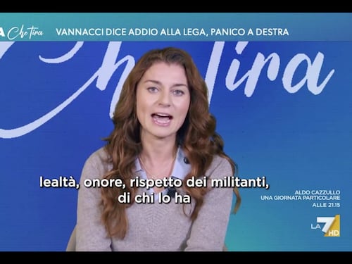 L’Aria che Tira, Ceccardi disintegra Vannacci: “Non è un uomo d’onore, non si dimetterà”