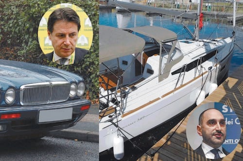 Redditi dei politici, chi sono i più ricchi. M5s: Conte in Jaguar, il vice in barca