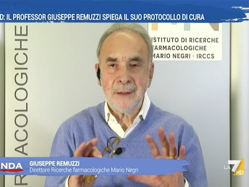 Le cure domiciliari del professor Remuzzi allo studio dell’Aifa: “Preveniamo l’iper-infiammazione che causa la morte”