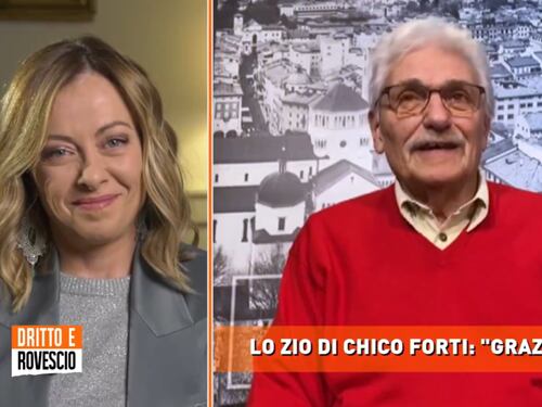 Dritto e rovescio, sorpresa a Meloni: il video dello zio di Chico Forti imbarazza la sinistra