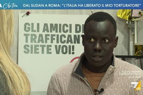 Almasri, il migrante che denuncia Meloni va in tv: "Liberato un torturatore"