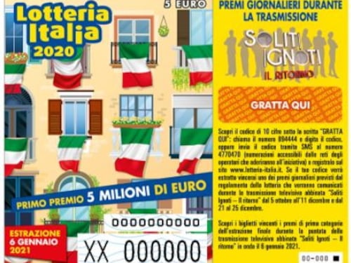 Lotteria Italia, il primo premio da 5 milioni va a Pesaro