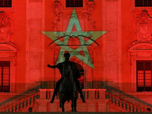 Roma, Palazzo Senatorio illuminato per il Marocco dopo il terremoto