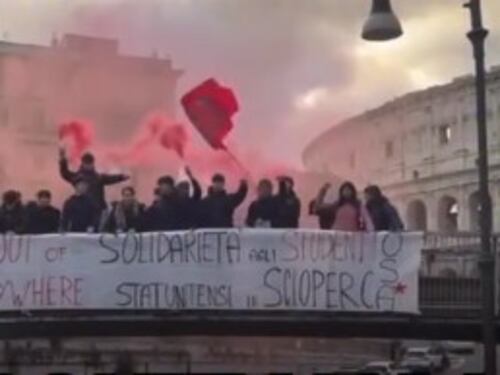 Welcome to Favelas, protesta contro Ice: ci mancava la cesura tra compagni e maranza...