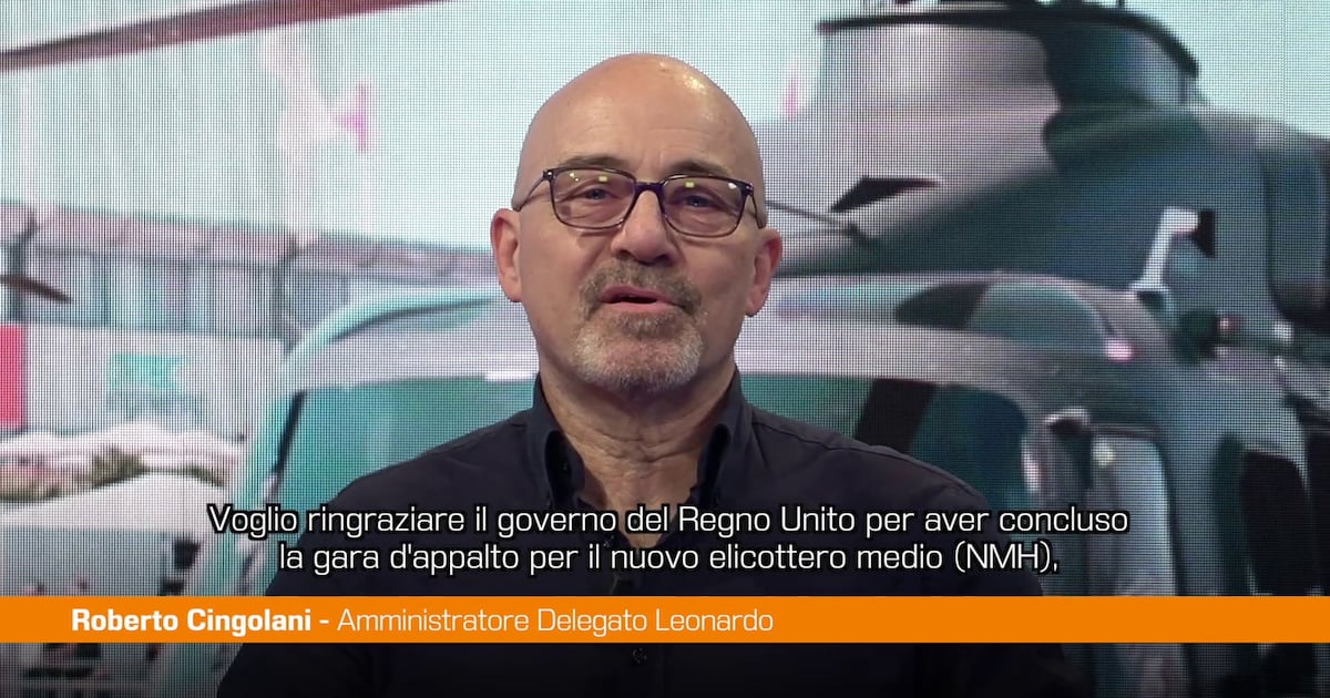 Leonardo, Cingolani "Stretto accordo con Regno Unito, partner fondamentale" - Il Tempo