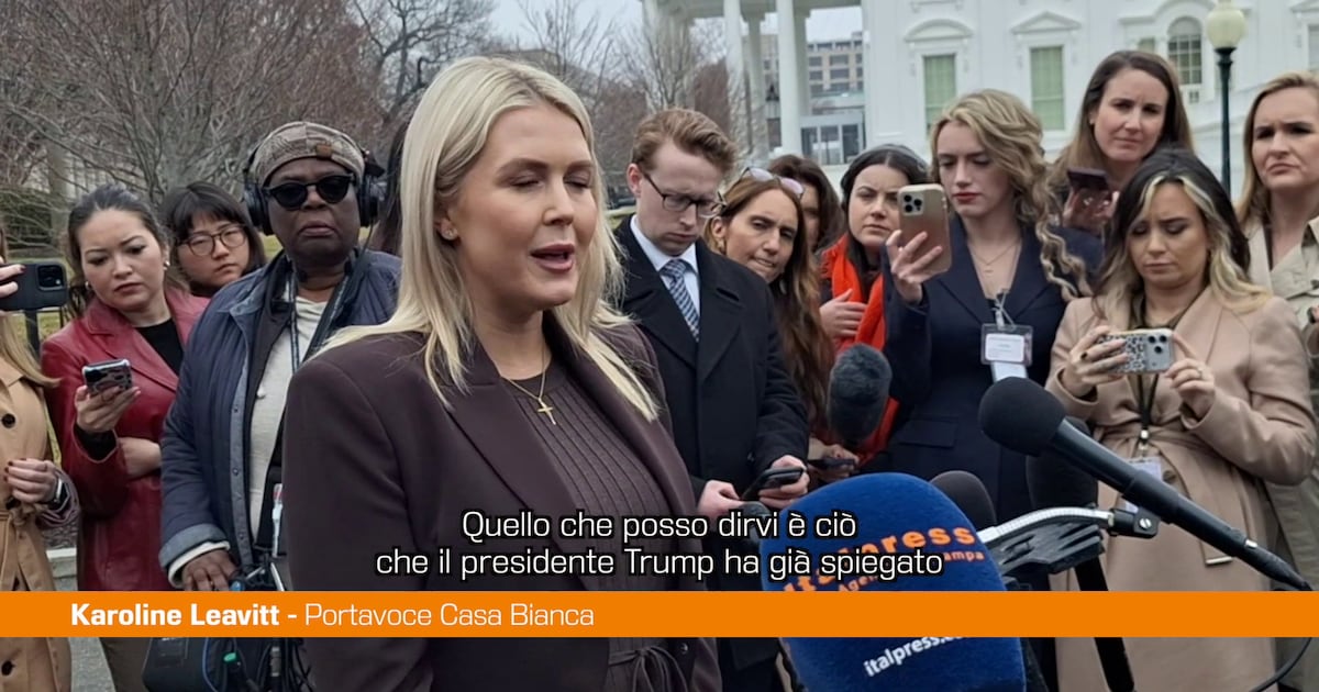 Iran, Leavitt "Sulla buona strada per conseguire obiettivi operazione Epic Fury" - Il Tempo