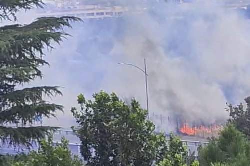 Incendi Roma, paura sull'A24 altezza Togliatti: fiamme e fumo sulla careggiata