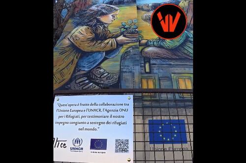Welcome to Favelas, il regalone dell'Ue ai romani: un murale pro migranti