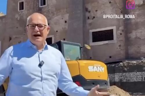 "Sarà bellissima", il tragico video di Gualtieri sulla Torre dei Conti