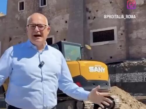 "Sarà bellissima", il tragico video di Gualtieri sulla Torre dei Conti