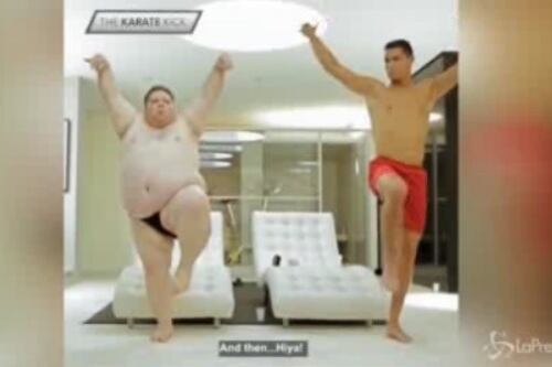 Cristiano Ronaldo e l'allenatore extra-large: lo spot è esilarante