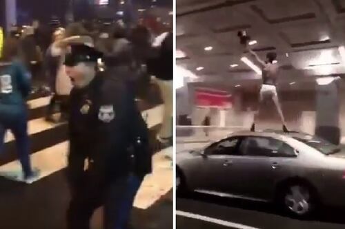 Super Bowl, festa a Philadelphia: dalla gioia incontenibile del poliziotto al car surfing