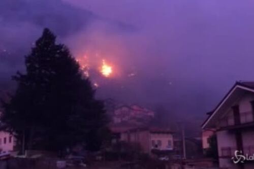 In Piemonte evacuato paese minacciato dalle fiamme