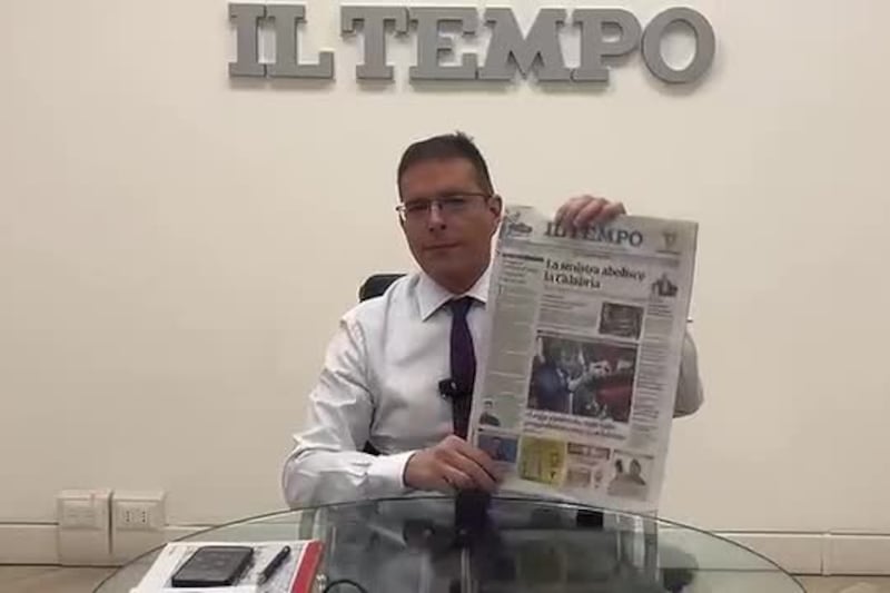 Daniele Capezzone: "Hanno fatto sparire la Calabria: un motivo in più per leggere Il Tempo"