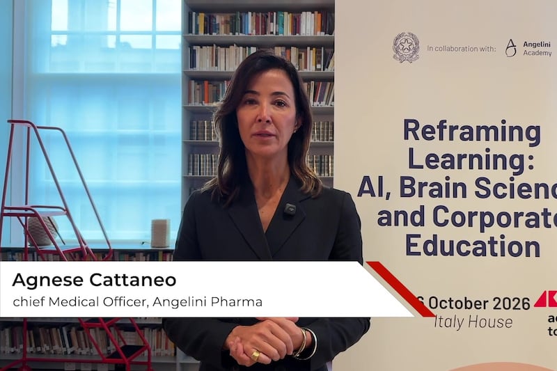 Cattaneo (Angelini Pharma): "Dobbiamo capire come le persone apprendono e prendono decisioni in un mondo sommerso dalle informazioni"