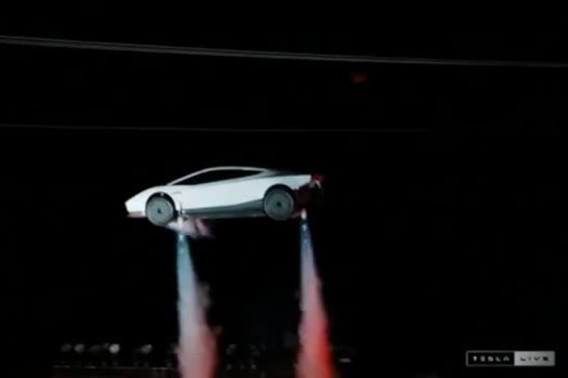 Musk svela su X Tesla Roadster che vola, produzione prevista nel 2028