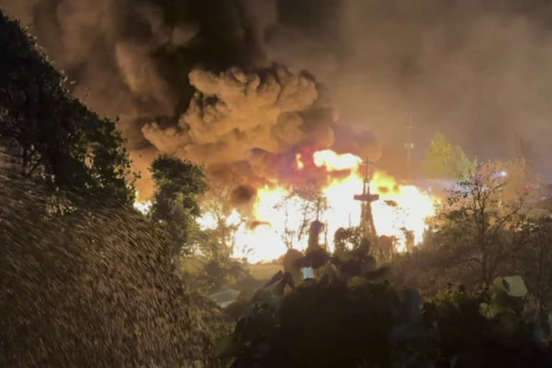 Corea del Sud, in fiamme l'ultima baraccopoli di Seul